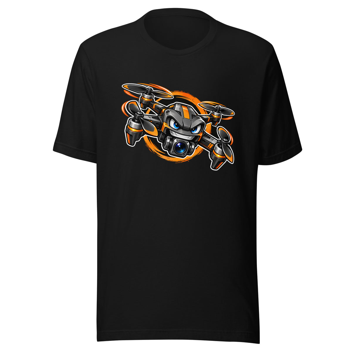 Angry Quad T-Shirt in black, full-colour angry quad front print