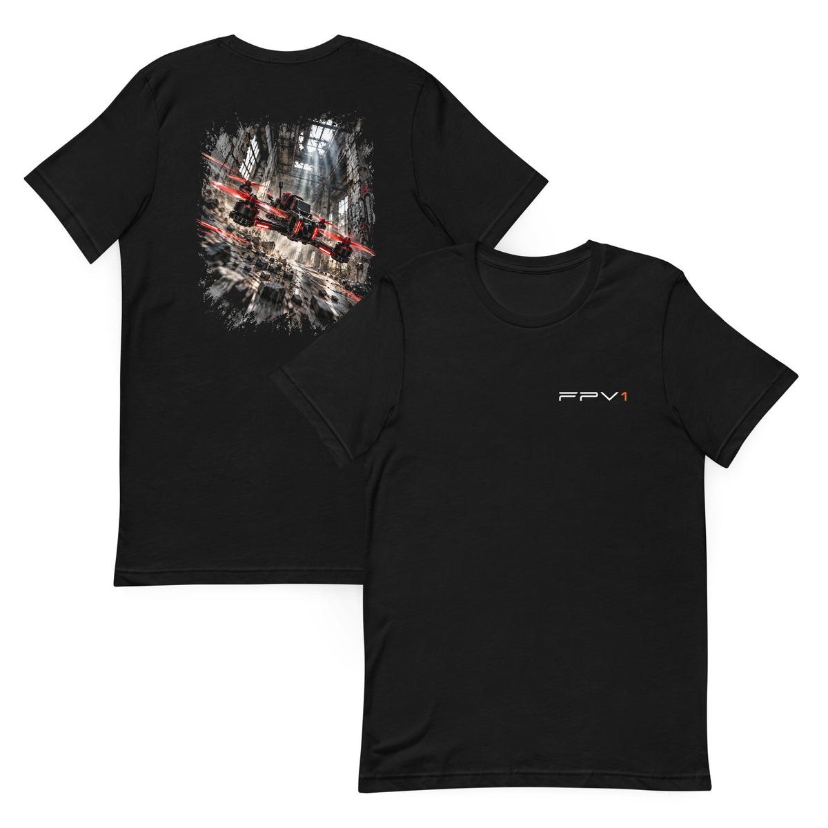Back to Bando T-Shirt in Black – front and back