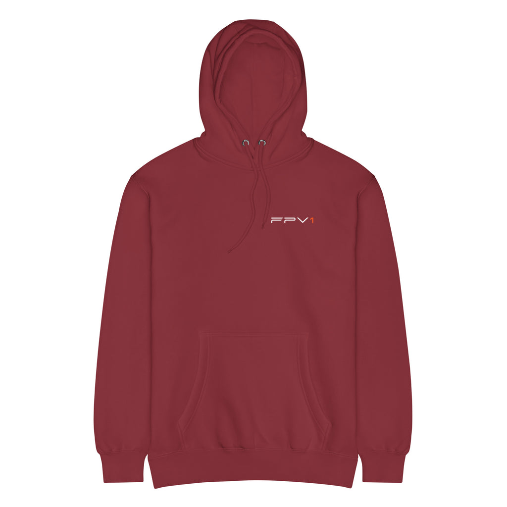 Cinewhoop Hoodie – Premium in Burgundy – front