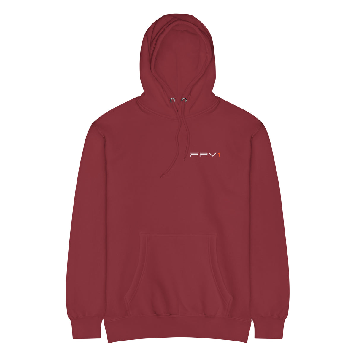 Cinewhoop Hoodie – Premium in Burgundy – front