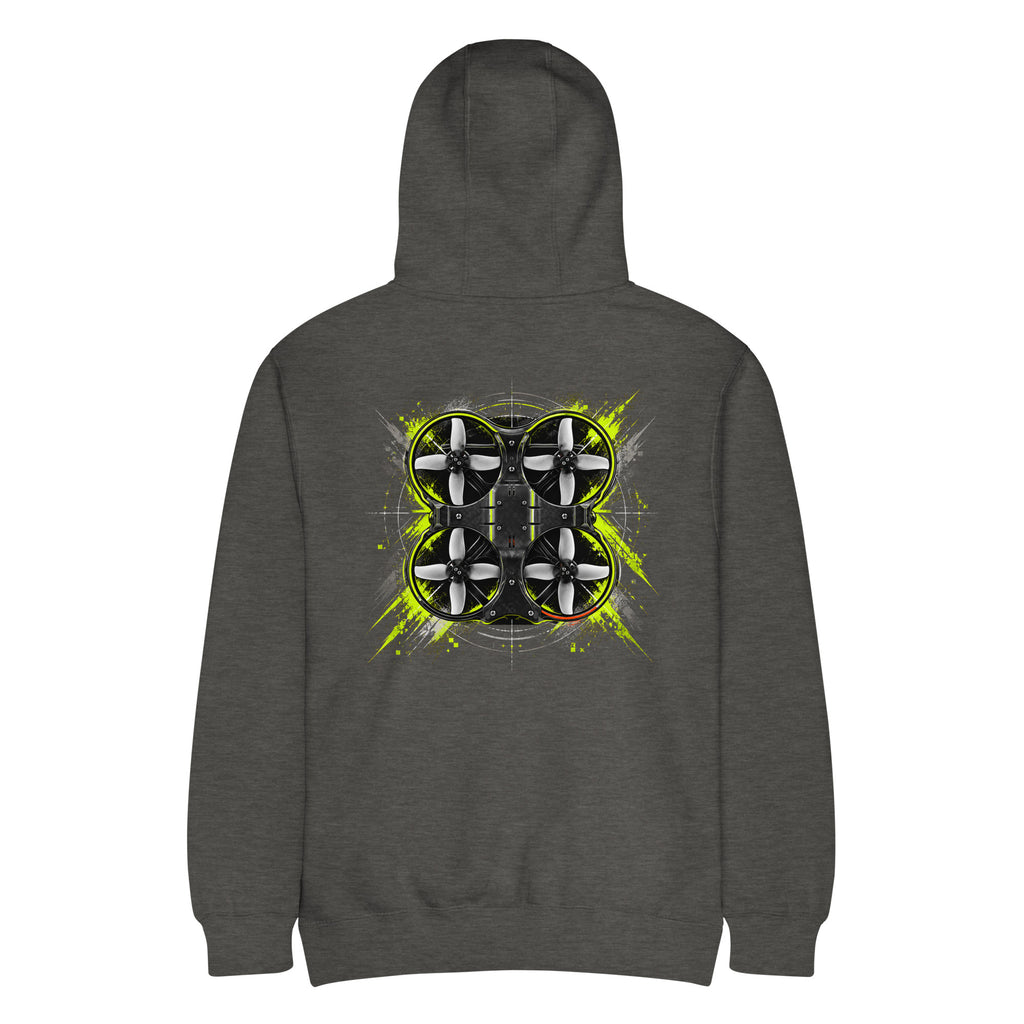 Cinewhoop Hoodie – Premium in Charcoal Heather – back