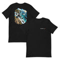Coastal Cliff T-Shirt in Black – front and back