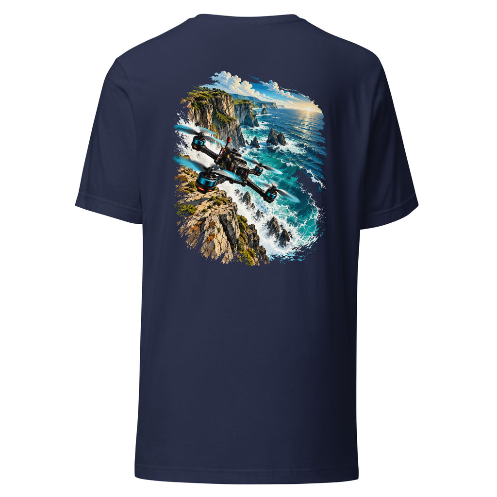 Coastal Cliff T-Shirt in Navy – back