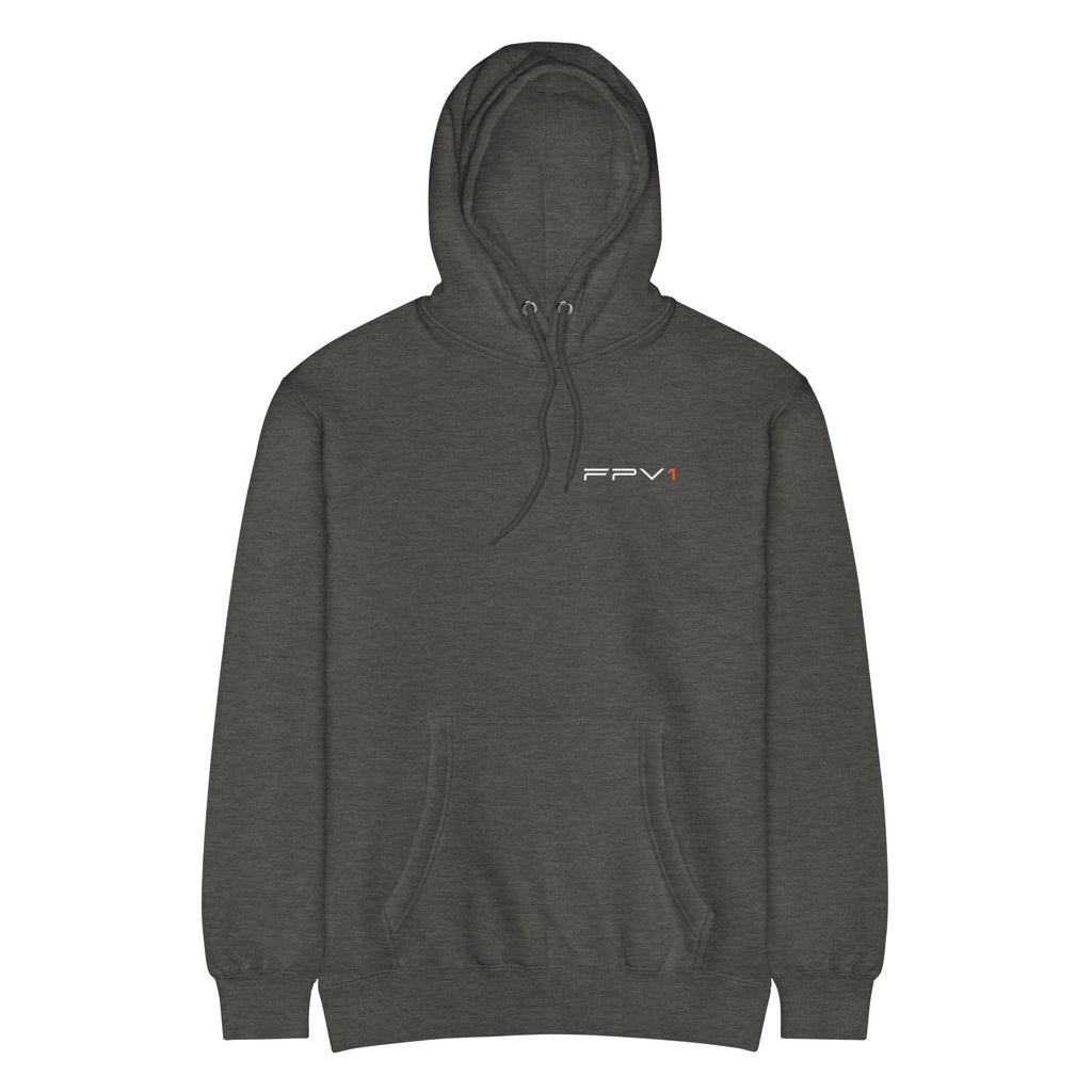 Drift Drone Hoodie – Premium in Charcoal Heather – front