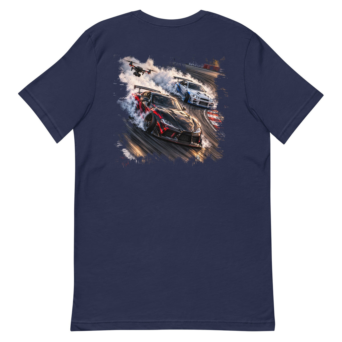 Drift Drone T-Shirt in Navy – back