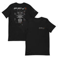 FLY BUILD EXPLORE T-Shirt – Black – front and back