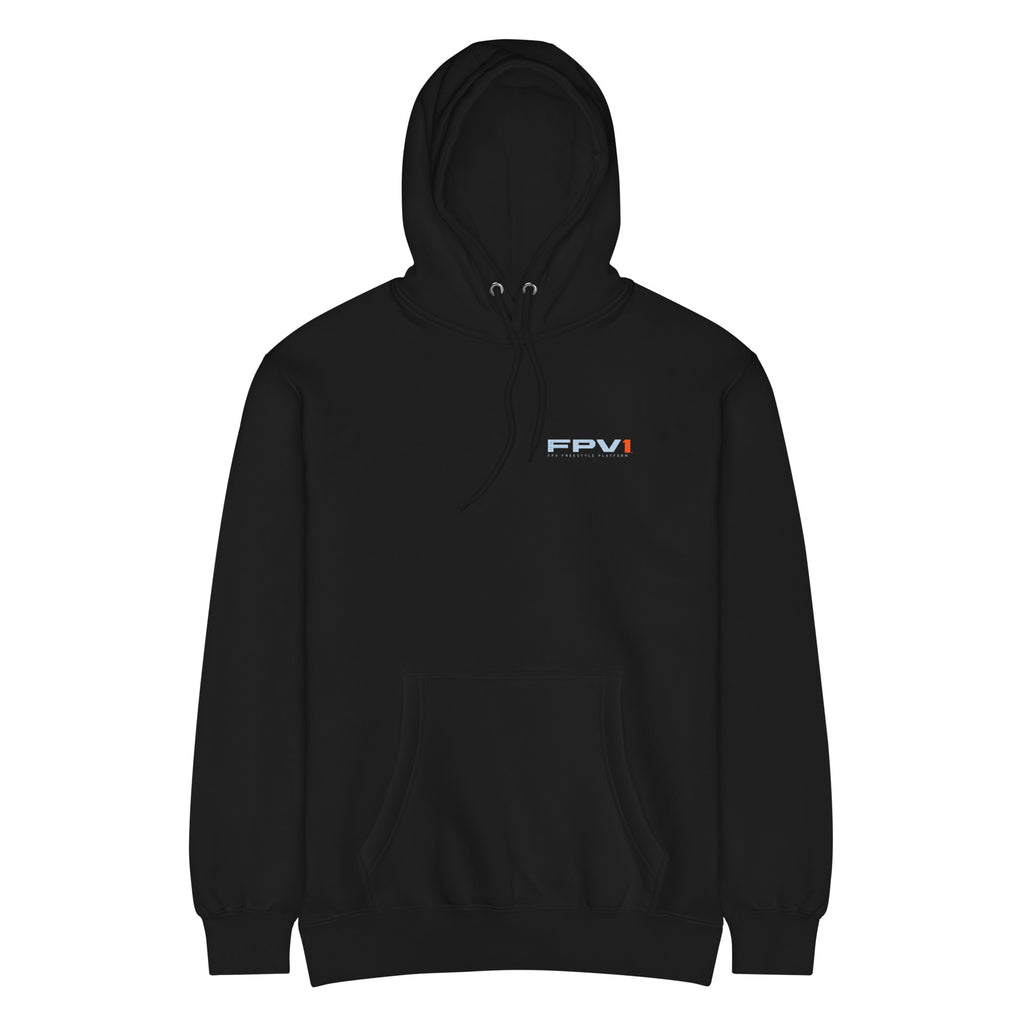 FPV1 Freestyle Hoodie – Premium in Black – front