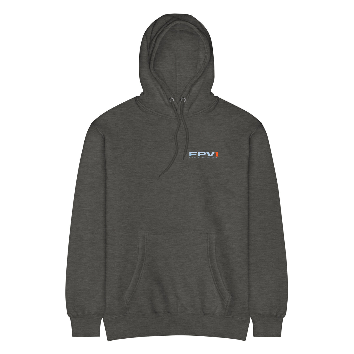 FPV1 Freestyle Hoodie – Premium in Charcoal Heather – front