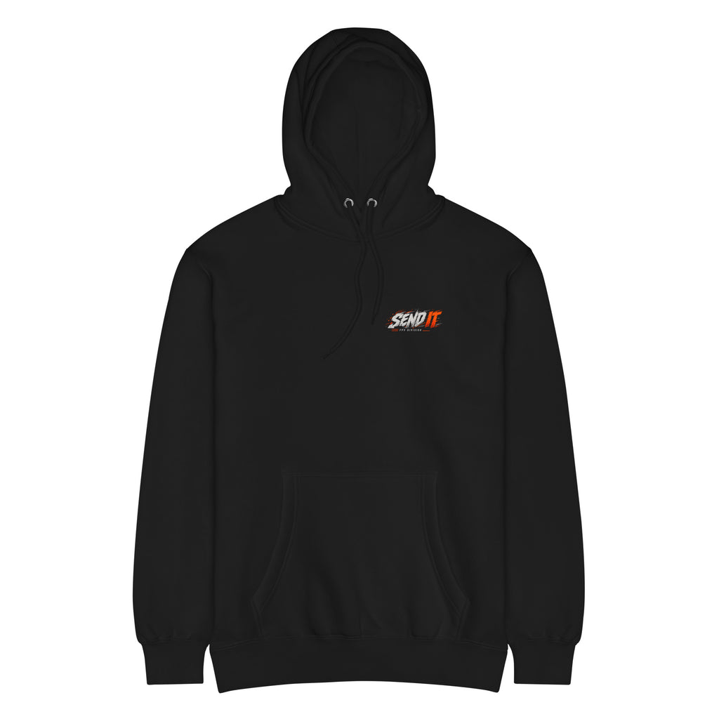 SEND IT FPV Division Hoodie – Premium in Black – front