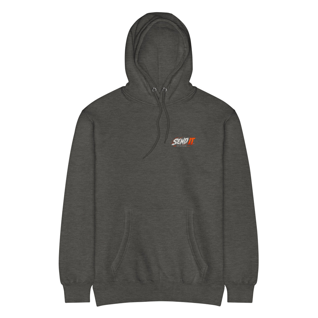 SEND IT FPV Division Hoodie – Premium in Charcoal Heather – front