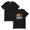 Sunset Tee – Black – front and back