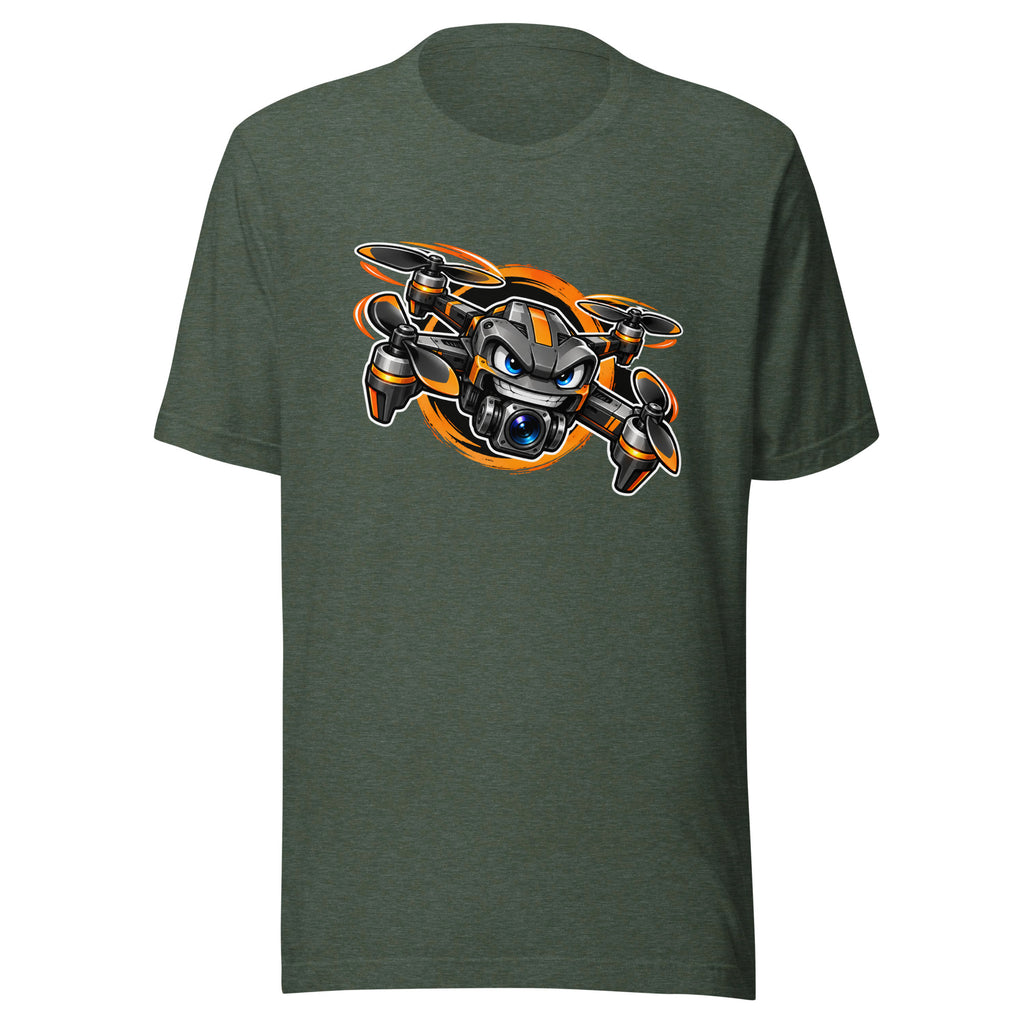 Angry Quad T-Shirt - Heather Forest - front