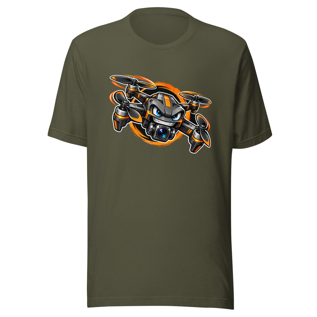 Angry Quad T-Shirt - Military Green - front