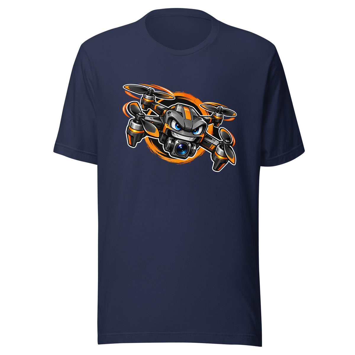 Angry Quad T-Shirt - Navy - front